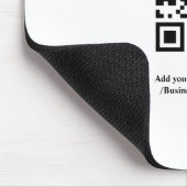Eenvoudige aangepaste QR-code voeg uw naam logo Kl Muismat (Hoek)