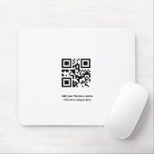 Eenvoudige aangepaste QR-code voeg uw naam logo Kl Muismat (Met muis)