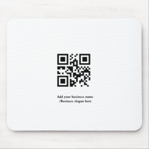 Eenvoudige aangepaste QR-code voeg uw naam logo Kl Muismat