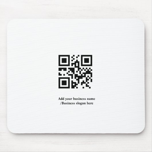 Eenvoudige aangepaste QR-code voeg uw naam logo Kl Muismat (Voorkant)