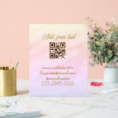 eenvoudige aangepaste QR-code voeg uw naam tekst t Acryl Bord (Huwelijk)