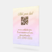 eenvoudige aangepaste QR-code voeg uw naam tekst t Acryl Bord (Hoek)