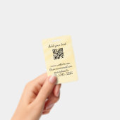 eenvoudige aangepaste QR-code voeg uw naam tekst t Badge (Handheld)
