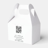 eenvoudige aangepaste QR-code voeg uw naam tekst t Bedankdoosjes (Achterkant)
