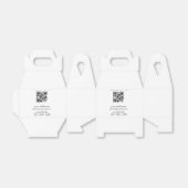 eenvoudige aangepaste QR-code voeg uw naam tekst t Bedankdoosjes (Uitgevouwen)