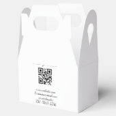 eenvoudige aangepaste QR-code voeg uw naam tekst t Bedankdoosjes (Geopend)