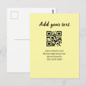 eenvoudige aangepaste QR-code voeg uw naam tekst t Briefkaart (Voorkant / Achterkant)
