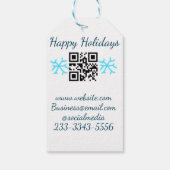 eenvoudige aangepaste QR-code voeg uw naam tekst t Cadeaulabel (Achterkant)