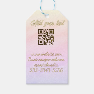 eenvoudige aangepaste QR-code voeg uw naam tekst t Cadeaulabel