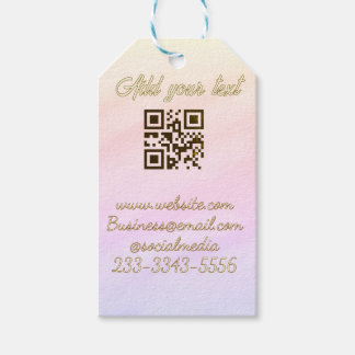 eenvoudige aangepaste QR-code voeg uw naam tekst t Cadeaulabel