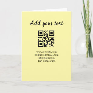 eenvoudige aangepaste QR-code voeg uw naam tekst t Kaart