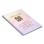 eenvoudige aangepaste QR-code voeg uw naam tekst t Notitieboek (Rechterzijde)