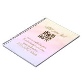 eenvoudige aangepaste QR-code voeg uw naam tekst t Notitieboek (Linkerzijde)