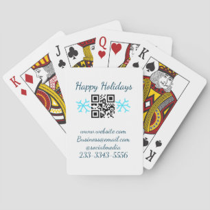 eenvoudige aangepaste QR-code voeg uw naam tekst t Pokerkaarten