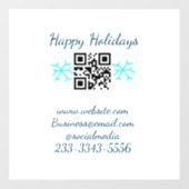 eenvoudige aangepaste QR-code voeg uw naam tekst t Raamsticker (Vel)