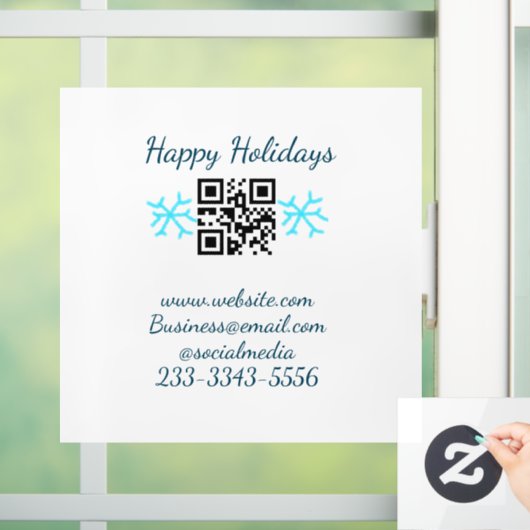 eenvoudige aangepaste QR-code voeg uw naam tekst t Raamsticker (Huis)