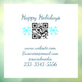 eenvoudige aangepaste QR-code voeg uw naam tekst t Raamsticker (Vel 3)