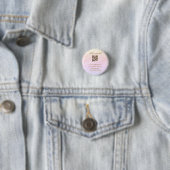 eenvoudige aangepaste QR-code voeg uw naam tekst t Ronde Button 3,2 Cm (In situ)