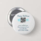 eenvoudige aangepaste QR-code voeg uw naam tekst t Ronde Button 5,7 Cm (Voorkant /achterkant)