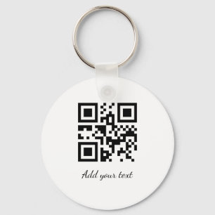 eenvoudige aangepaste QR-code voeg uw naam tekst t Sleutelhanger
