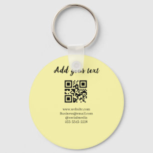 eenvoudige aangepaste QR-code voeg uw naam tekst t Sleutelhanger