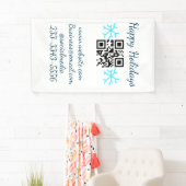 eenvoudige aangepaste QR-code voeg uw naam tekst t Spandoek (Insitu)