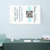 eenvoudige aangepaste QR-code voeg uw naam tekst t Spandoek (Beurs)