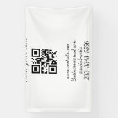eenvoudige aangepaste QR-code voeg uw naam tekst t Spandoek (Verticaal)