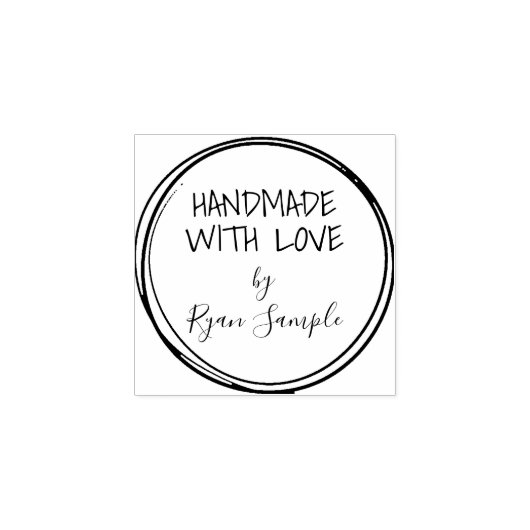 Eenvoudige aangepaste rubberen stempel (Afrduk)