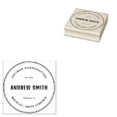 Eenvoudige aangepaste rubberen stempel (Gestempeld)