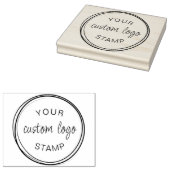 Eenvoudige aangepaste rubberen stempel (Gestempeld)
