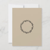 Eenvoudige Aangepaste Sjabloon Bruids Douche Uitno Kaart (Achterkant)