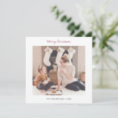 Eenvoudige, aangepaste Sjabloon voor Kerstmis met (Staand voorkant)