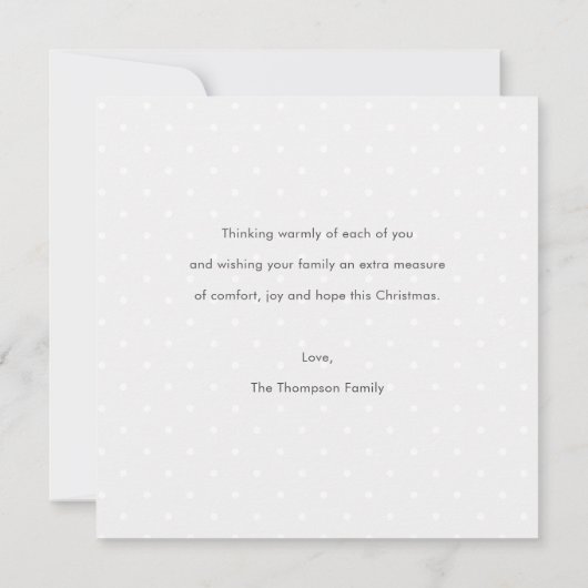 Eenvoudige, aangepaste Sjabloon voor Kerstmis met (Achterkant)