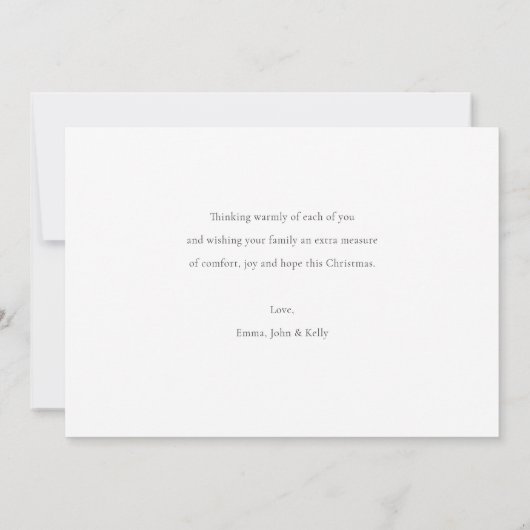 Eenvoudige, aangepaste Sjabloon voor Kerstmis met (Achterkant)