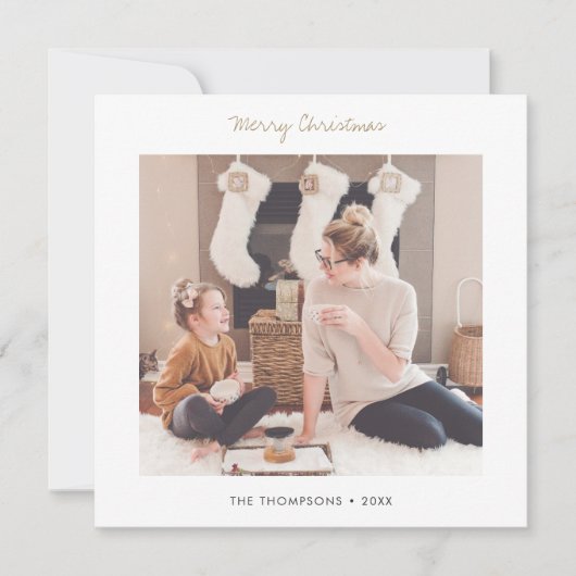 Eenvoudige, aangepaste Sjabloon voor Kerstmis met (Voorkant)