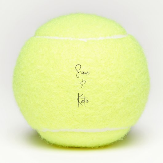 Eenvoudige, aangepaste standaardnamen voor het Scr Tennisballen (Voorkant)