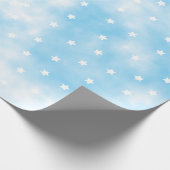 Eenvoudige aangepaste sterren Sky Waterverf Cadeaupapier (Hoek)