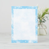 Eenvoudige aangepaste sterren Sky Waterverf Rand v Kaart (Staand voorkant)