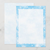 Eenvoudige aangepaste sterren Sky Waterverf Rand v Kaart (Voorkant / Achterkant)