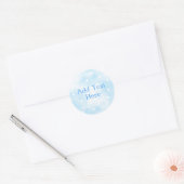 Eenvoudige aangepaste sterren Sky Waterverf Ronde Sticker (Envelop)