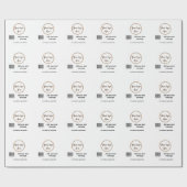 eenvoudige aangepaste streepjescode toevoegen jouw cadeaupapier (Vlak)