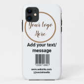 eenvoudige aangepaste streepjescode toevoegen jouw Case-Mate iPhone case (Achterkant)