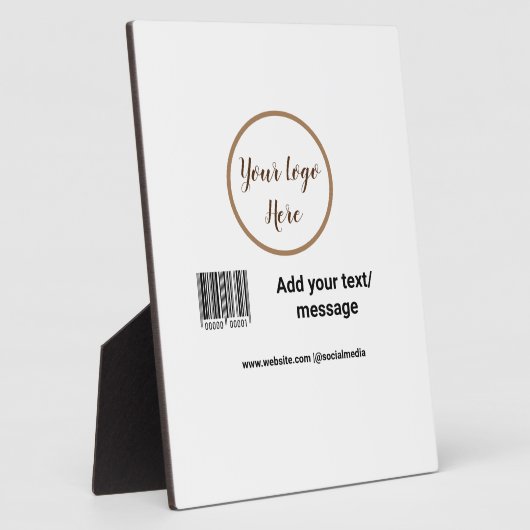 eenvoudige aangepaste streepjescode toevoegen jouw fotoplaat (Zijkant)