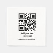 eenvoudige aangepaste streepjescode toevoegen jouw servet (Voorkant)