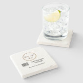 eenvoudige aangepaste streepjescode toevoegen jouw stenen onderzetter (Zijkant)