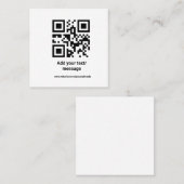 eenvoudige aangepaste streepjescode toevoegen jouw vierkante visitekaartje (Voorkant / Achterkant)