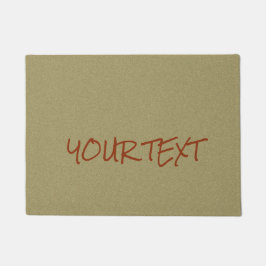 Eenvoudige aangepaste tekst en kleur deurmat