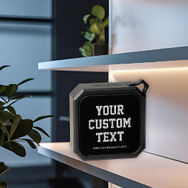 Eenvoudige aangepaste tekst en website zwart Best 