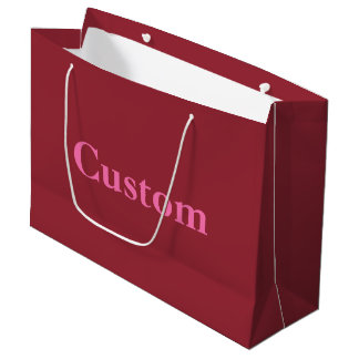 Eenvoudige aangepaste tekst groot cadeauzakje